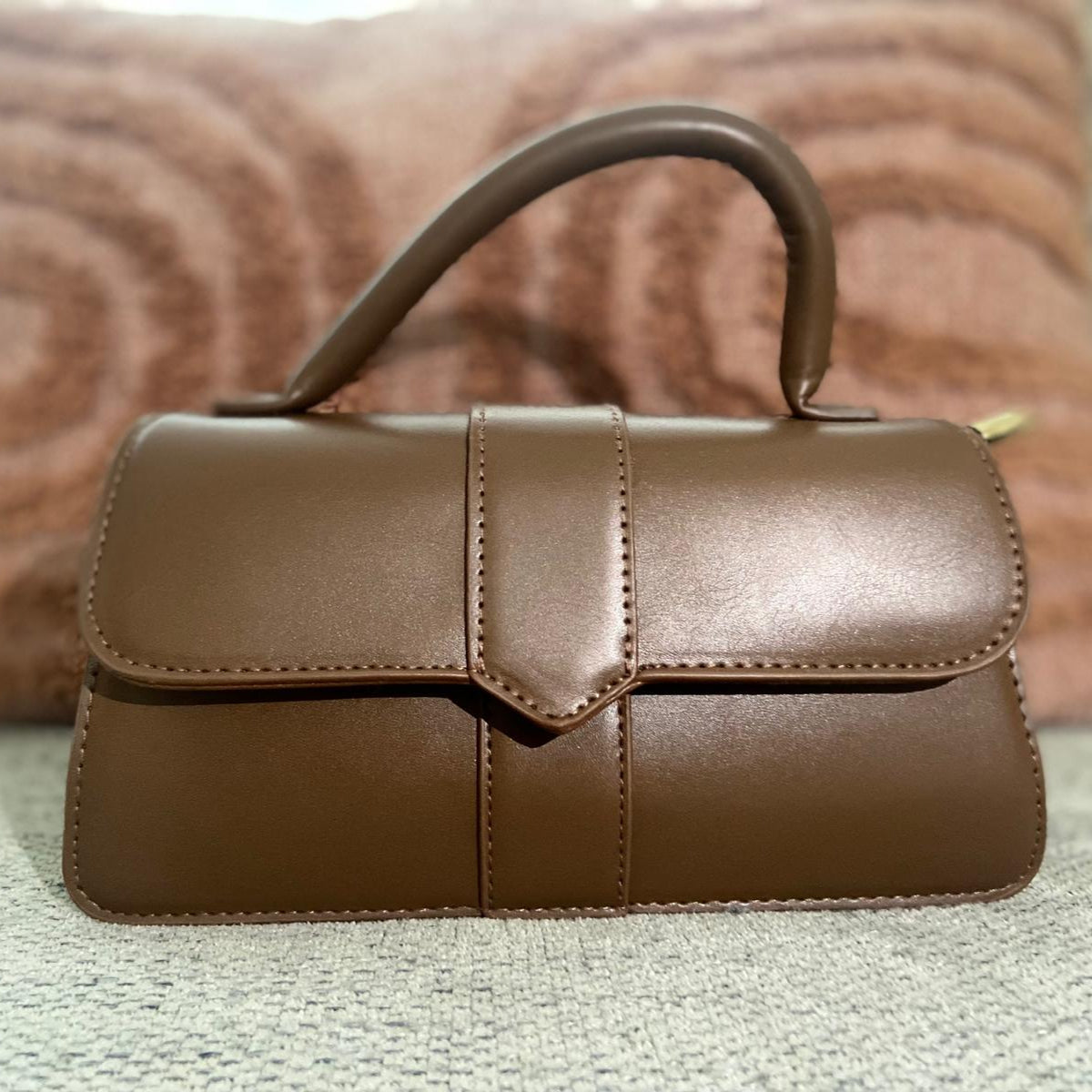 Schoudertas van Leer Bruin