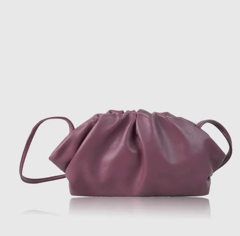 Flo schoudertas met plooien Beige