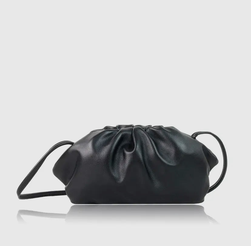 Flo schoudertas met plooien Beige